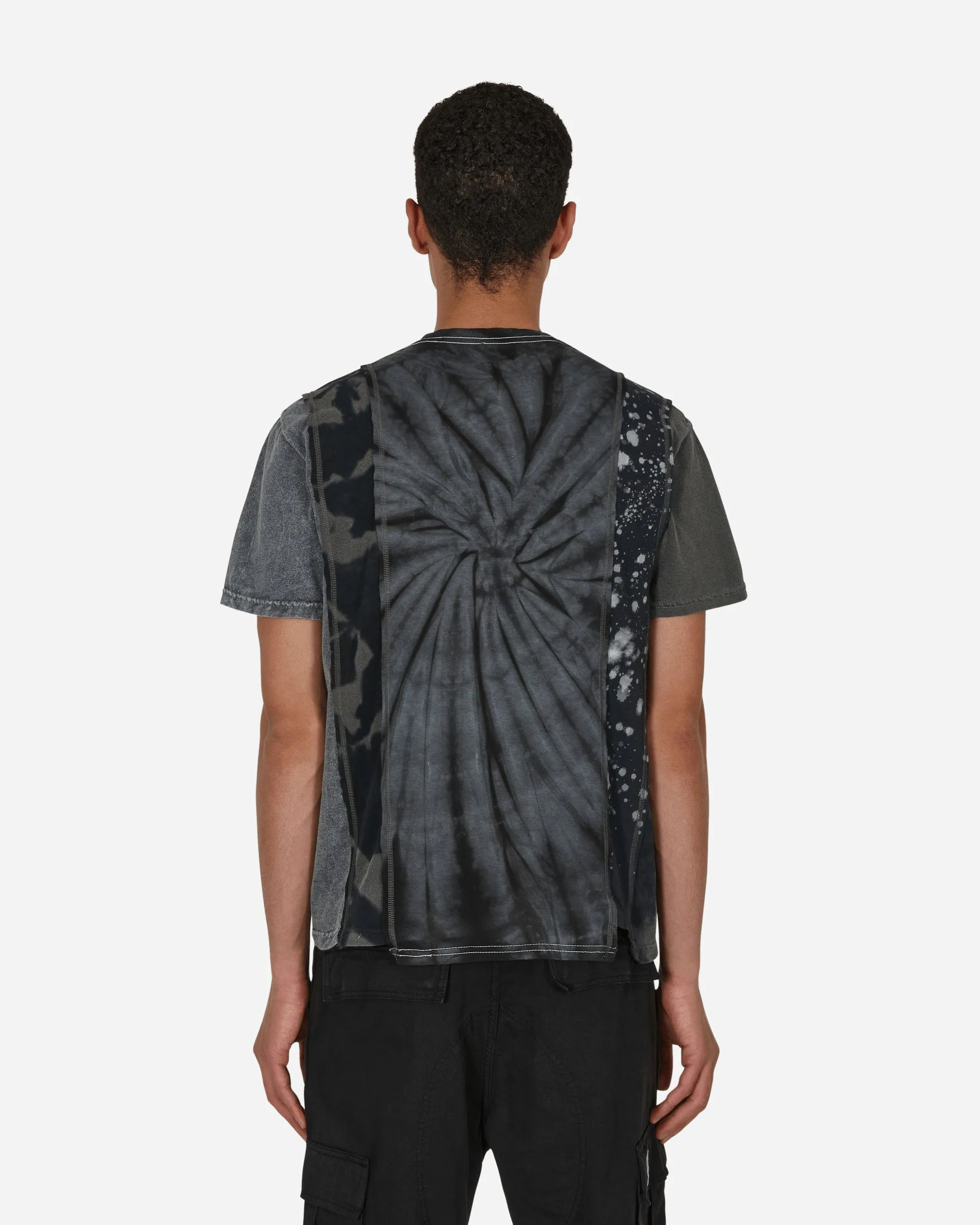5-Schnitt T-Shirt Schwarz