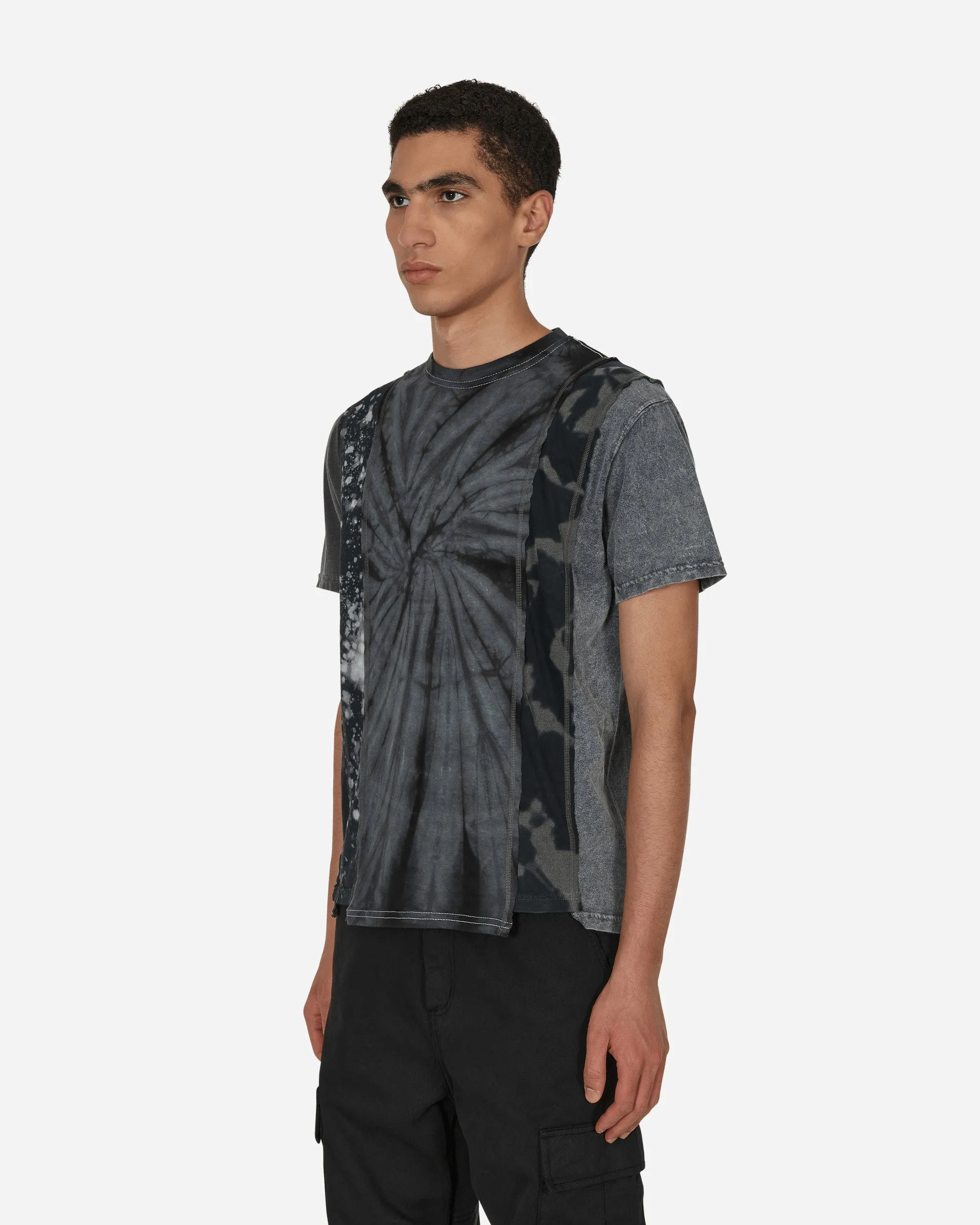 5-Schnitt T-Shirt Schwarz
