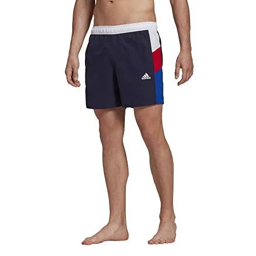 adidas Herren Colorblock CLX Badeshorts, Weiß, 10 Nike Bekleidung