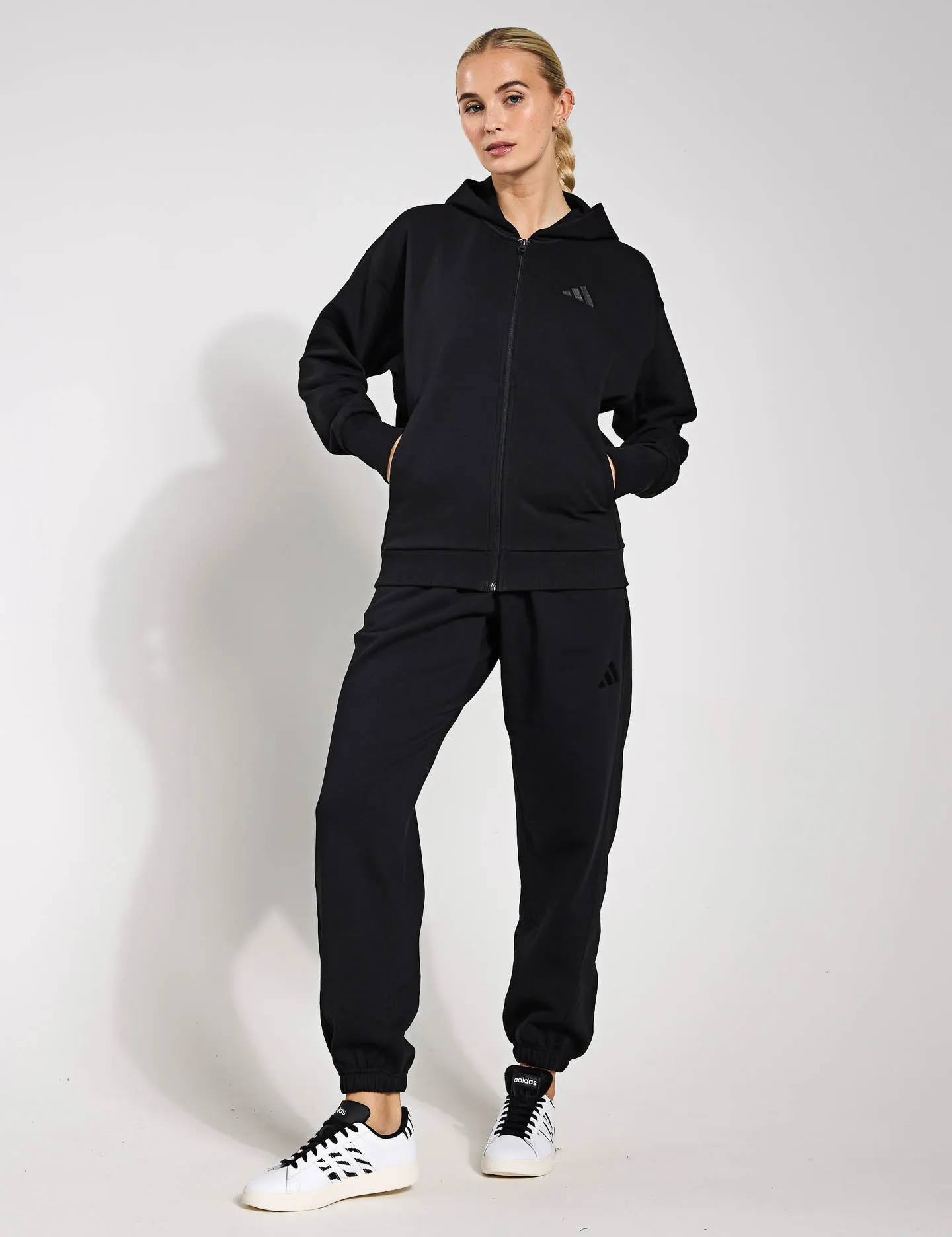 ALL SZN Fleece Full-Zip Kapuzenpullover - Schwarz