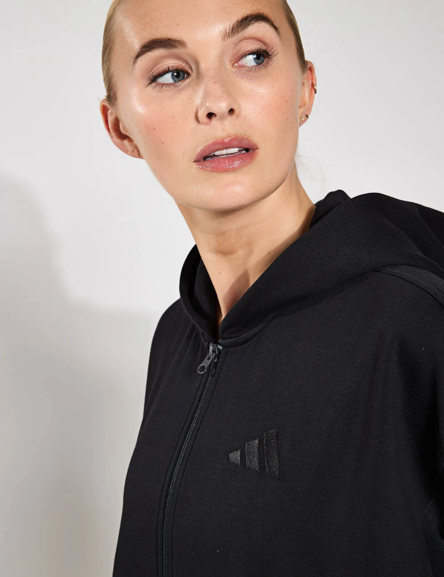 ALL SZN Fleece Full-Zip Kapuzenpullover - Schwarz