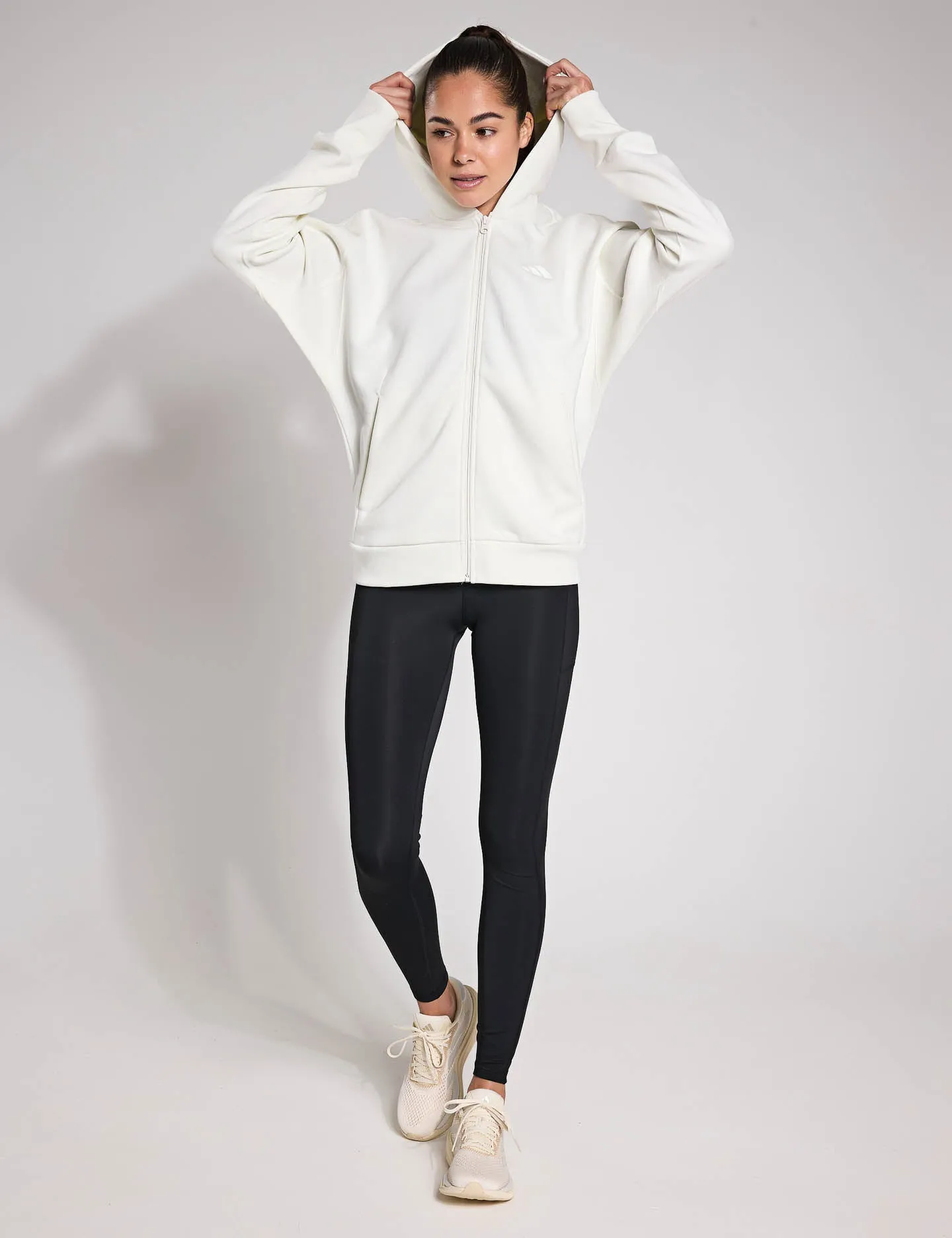 ALL SZN Fleece Full-Zip Hoodie - Off White
