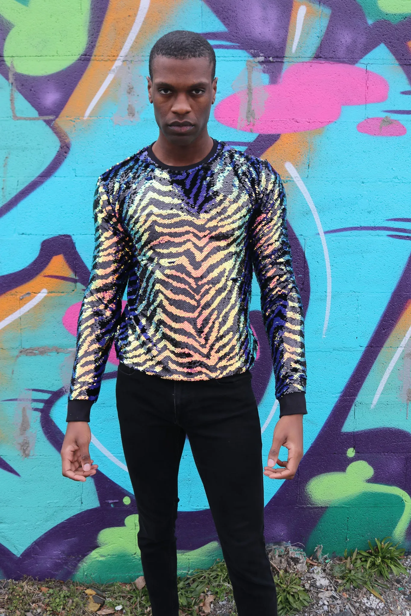 Any Old Iron Herren Zebra Pullover