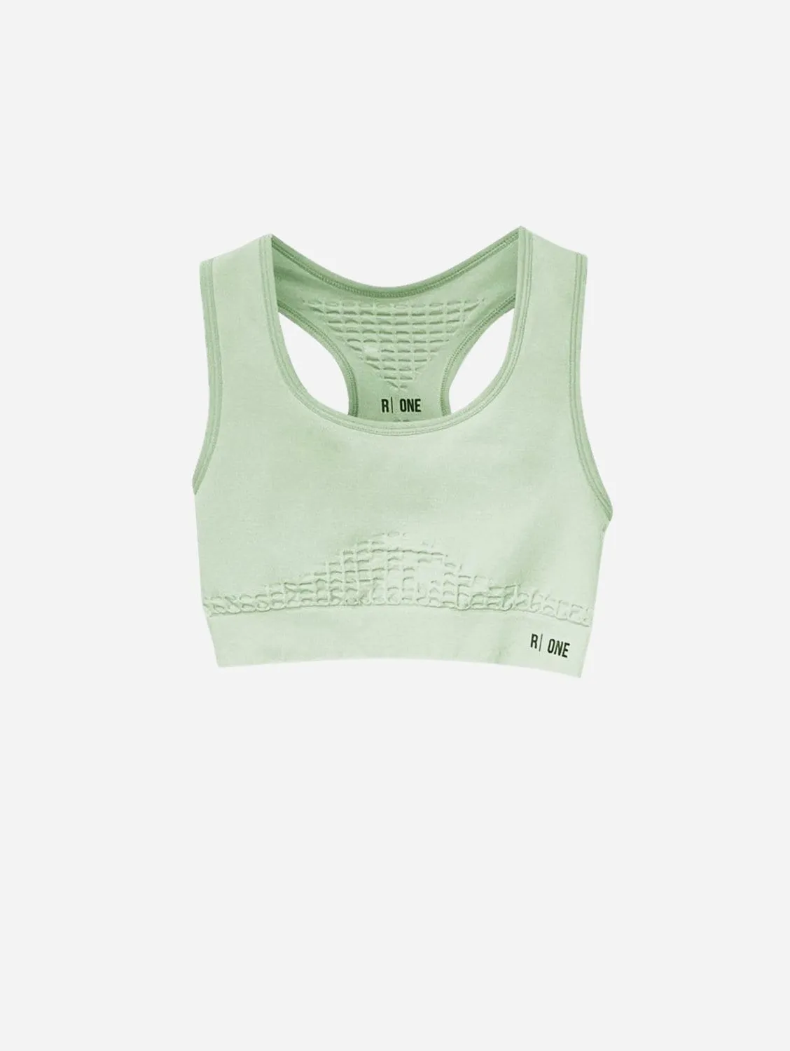 B-Confident Q-NOVA® Regeneriertes Material Nylon Sport-BH | Dunstiger Jade