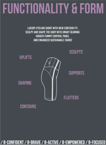 B-Confident Fahrradhose aus recyceltem Material | Nebelgrün