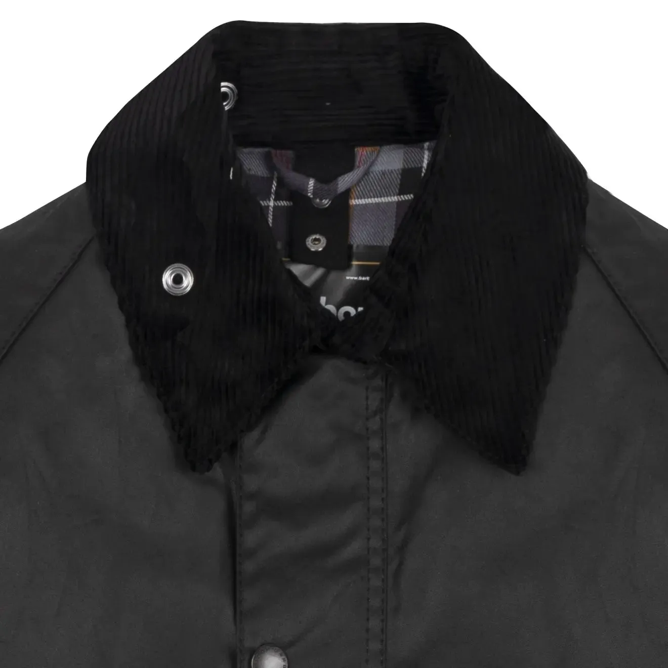 Barbour Bedale Wachsjacke Schwarz