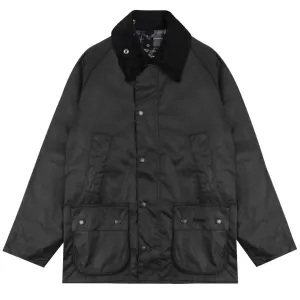 Barbour Bedale Wachsjacke Schwarz