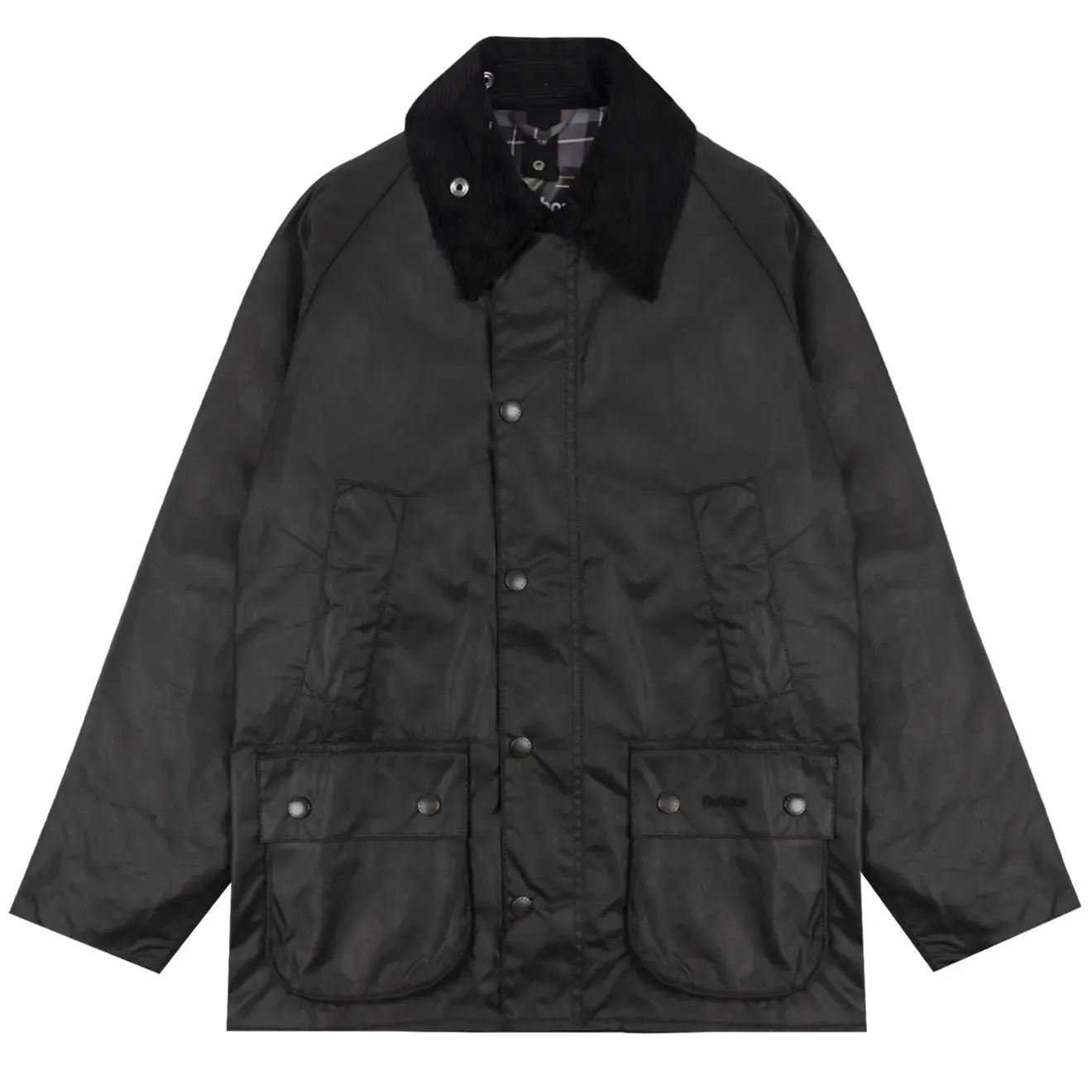 Barbour Bedale Wachsjacke Schwarz