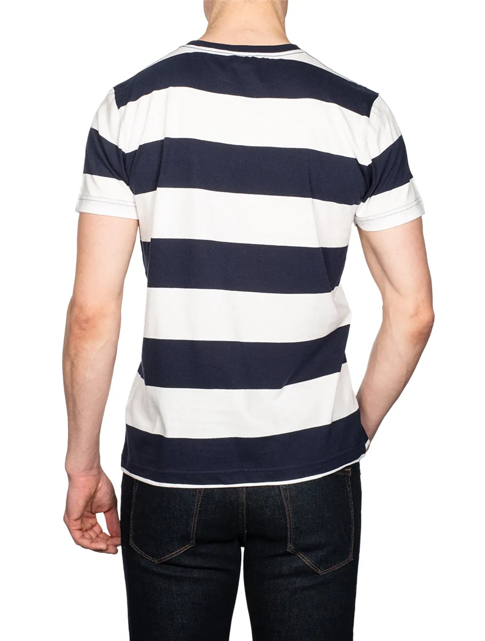 Barstripe Kurzarm-T-Shirt Eierschale
