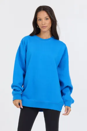 Blauer Proweave Rundhalspullover