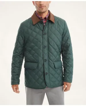 Brooks Brothers Herren Diamond Steppjacke in Grün für Große & Hohe Brooks Brothers