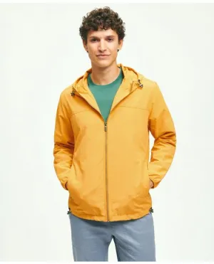 Brooks Brothers Herren Nylon Windbreaker Pullover Gelb Brooks Brothers