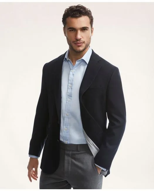 Brooks Brothers Herren Regent Classic-Fit Hopsack Blazer Navy Brooks Brothers