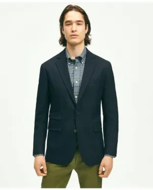 Brooks Brothers Herren Slim Fit Stretch Woll Hopsack Blazer Marineblau Brooks Brothers