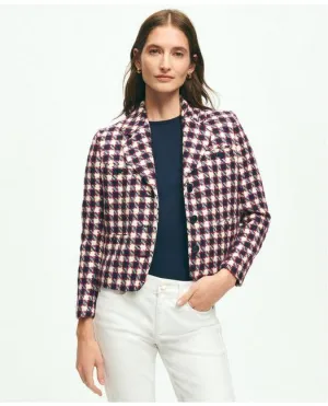 Brooks Brothers Damen Baumwoll-Mix Bouclé-Jacke Mehrfarbig Brooks Brothers