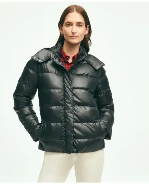 Brooks Brothers Daunen-Parka mit Kapuze für Damen Schwarz Brooks Brothers