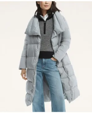 Brooks Brothers Damen Daune Relaxed Puffer Mantel Grau Brooks Brothers