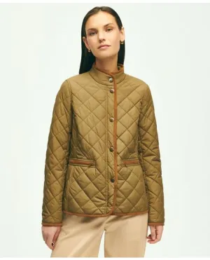 Brooks Brothers Damen wasserabweisende Steppjacke Dunkelgrün Brooks Brothers