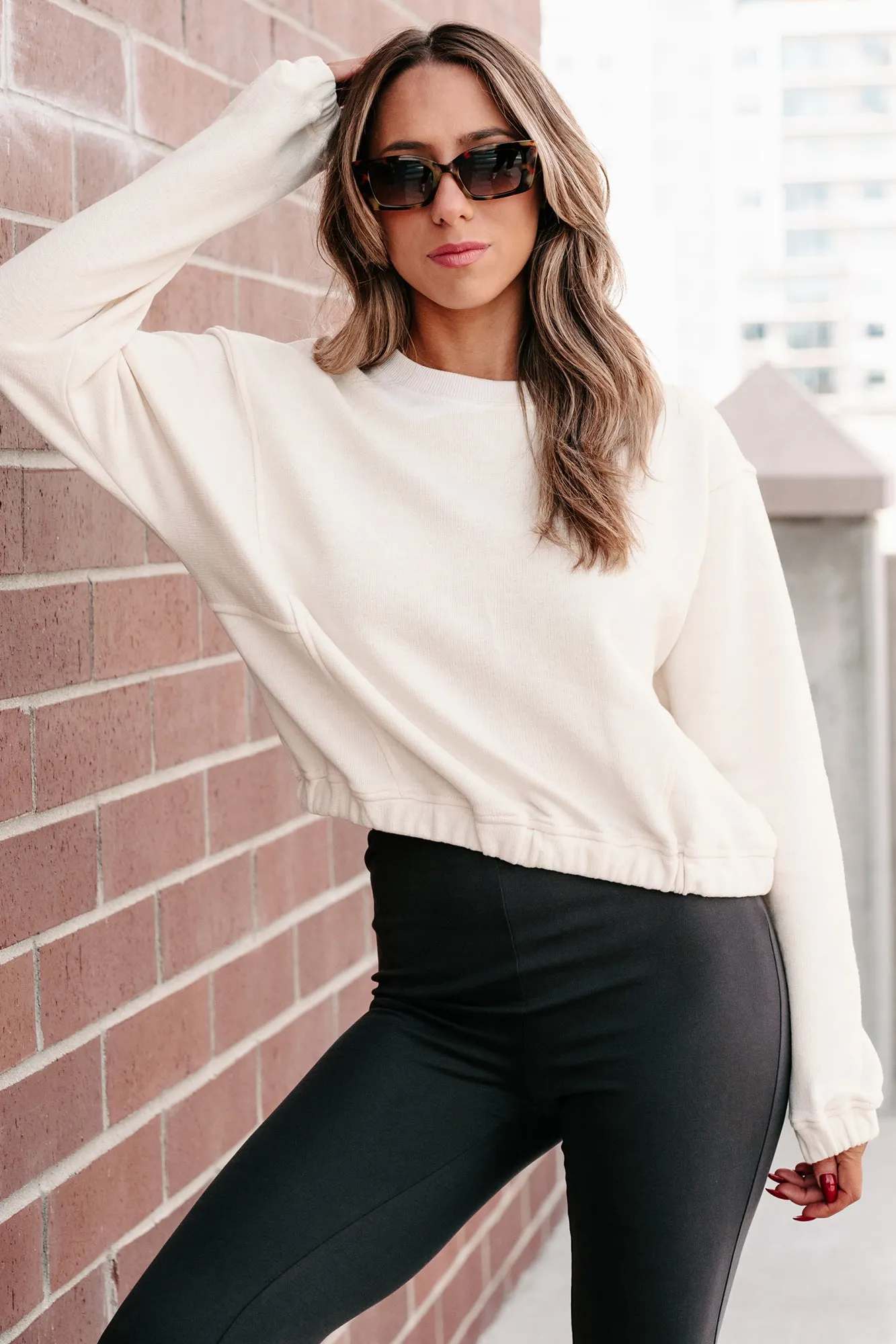Call My Bluff Leichter Pullover (Creme)