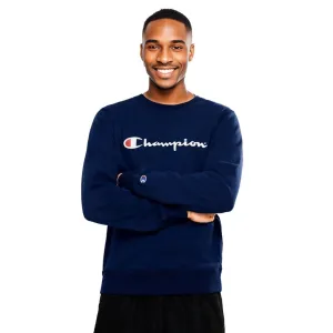 CHAMPION MÄNNER SCRIPT NAVY CREW SWEATSHIRT