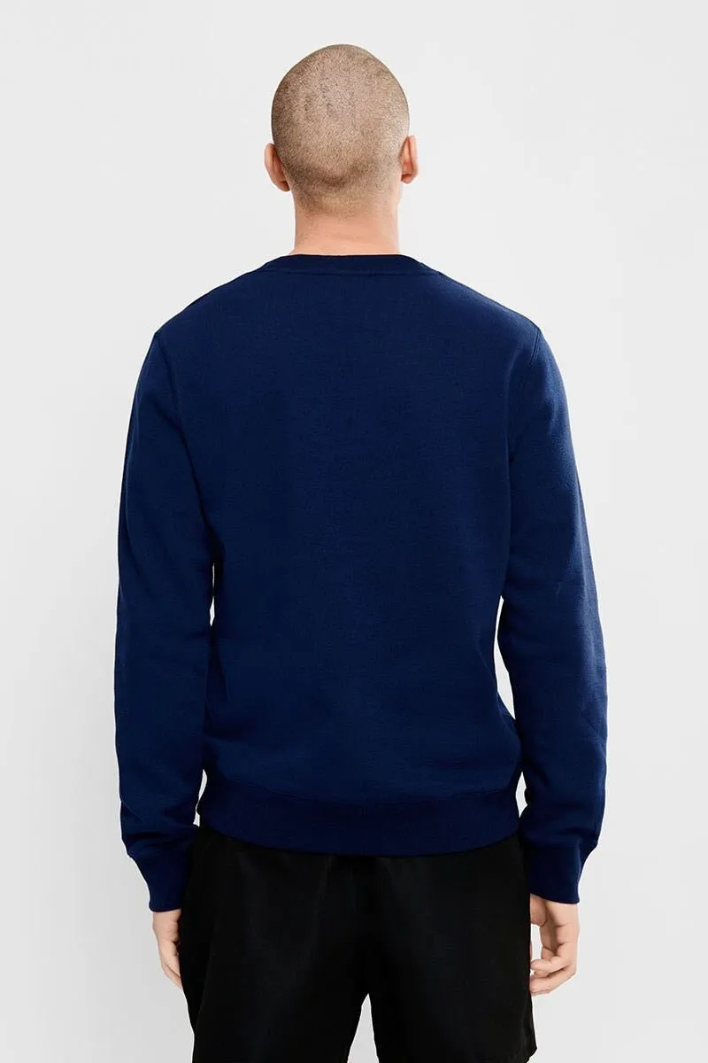 CHAMPION MÄNNER SCRIPT NAVY CREW SWEATSHIRT