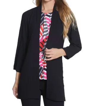 Cifron Kimono-Cardigan in Schwarz