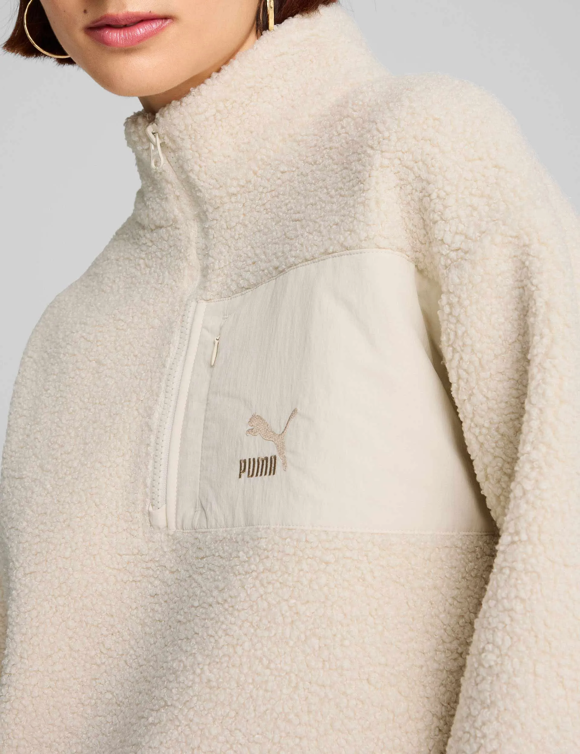 CLASSICS Winterisiertes Halbzip - Alpenschnee