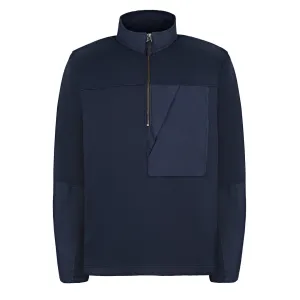 Bekleidung Linke Hand Herren Linke Hand Halbzip-Pullover Marineblau