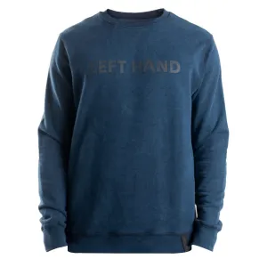 Bekleidung Linke Hand Herren Linke Hand Spezialfärbung Crew Sweatshirt Marineblau
