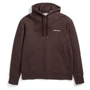Bekleidung Norse Projects Herren Norse Projects Arne Logo Hoodie Heideland Braun