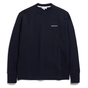 Bekleidung Norse Projects Herren Norse Projects Arne Logo Sweat Dunkelblau