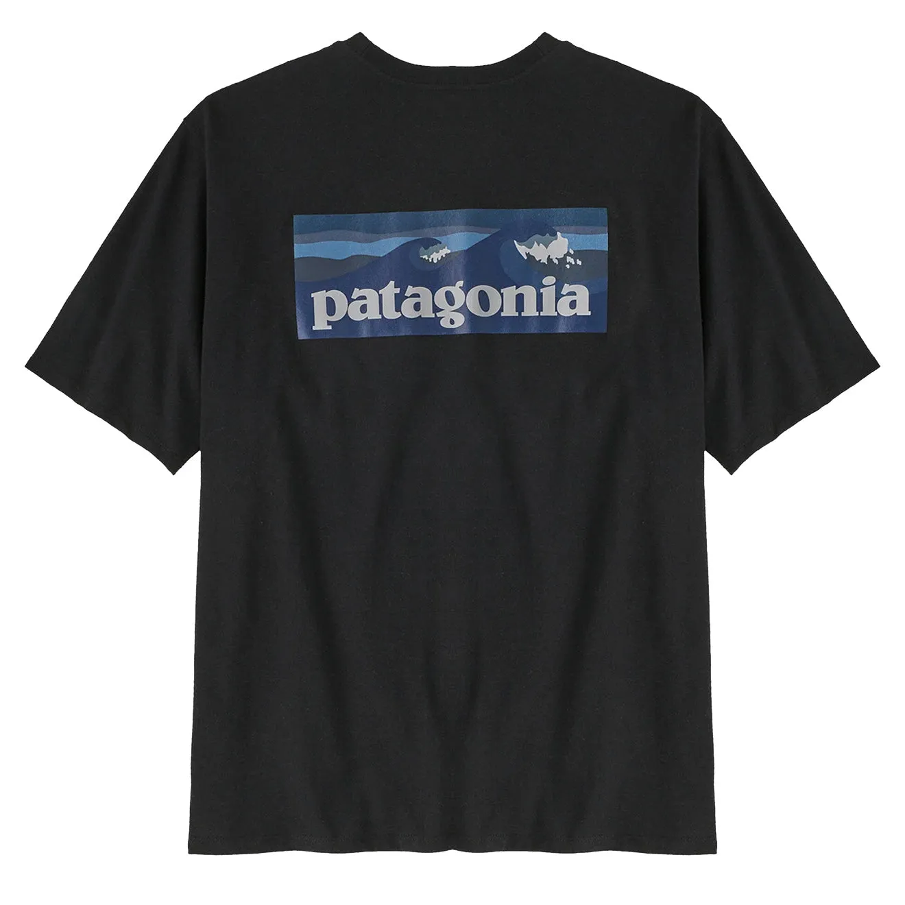 Bekleidung Patagonia T-Shirts Herren Patagonia Boardshort Logo Pocket Responsibili-Tee Tintenschwarz