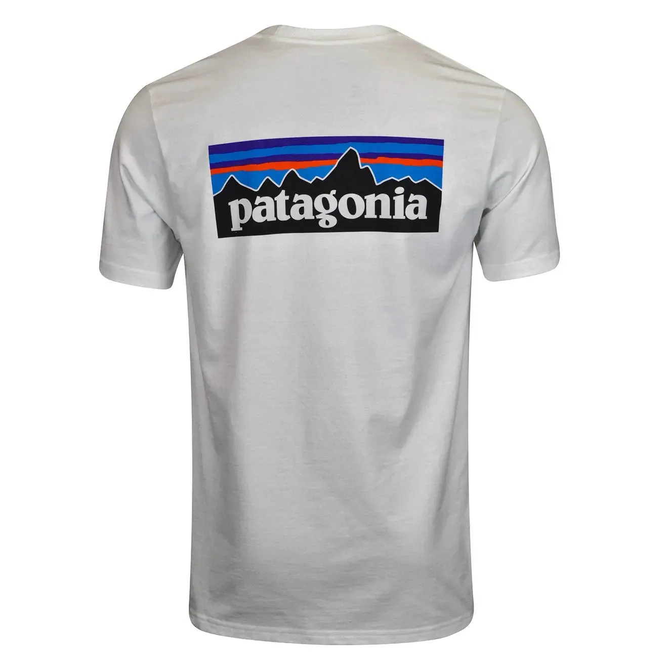 Kleidung Patagonia T-Shirts Herren Patagonia P-6 Logo Verantwortungsbewusstes T-Shirt Weiß