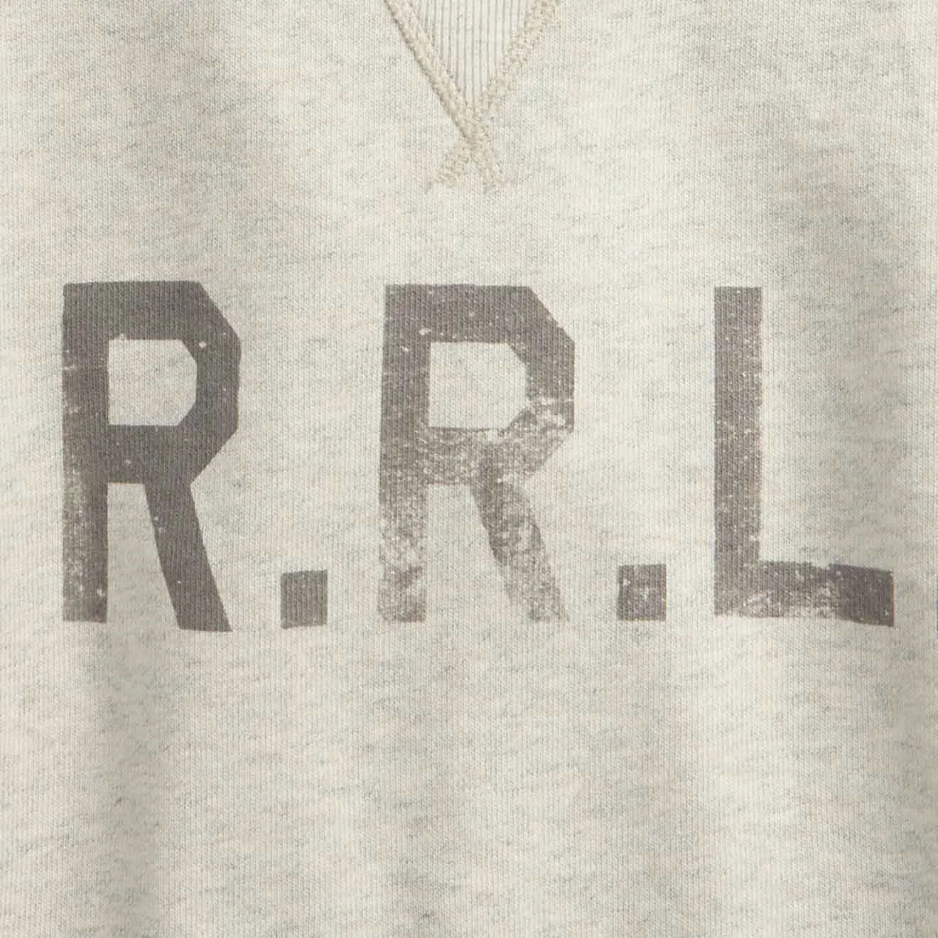 Kleidung RRL By Ralph Lauren Herren RRL by Ralph Lauren Logo Fleece Pullover Haferflocken Heather