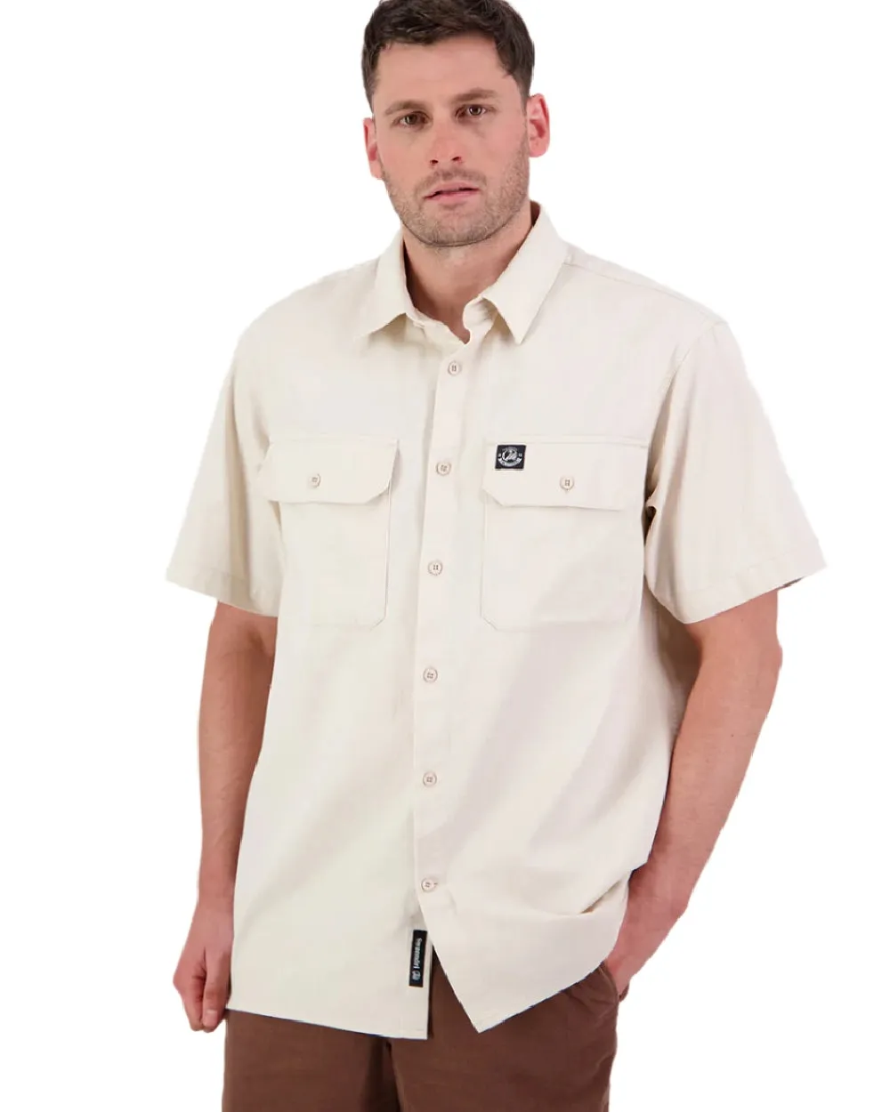 Kleidung Swanndri Swanndri Herren Basics Kurzarm-Arbeitshemd