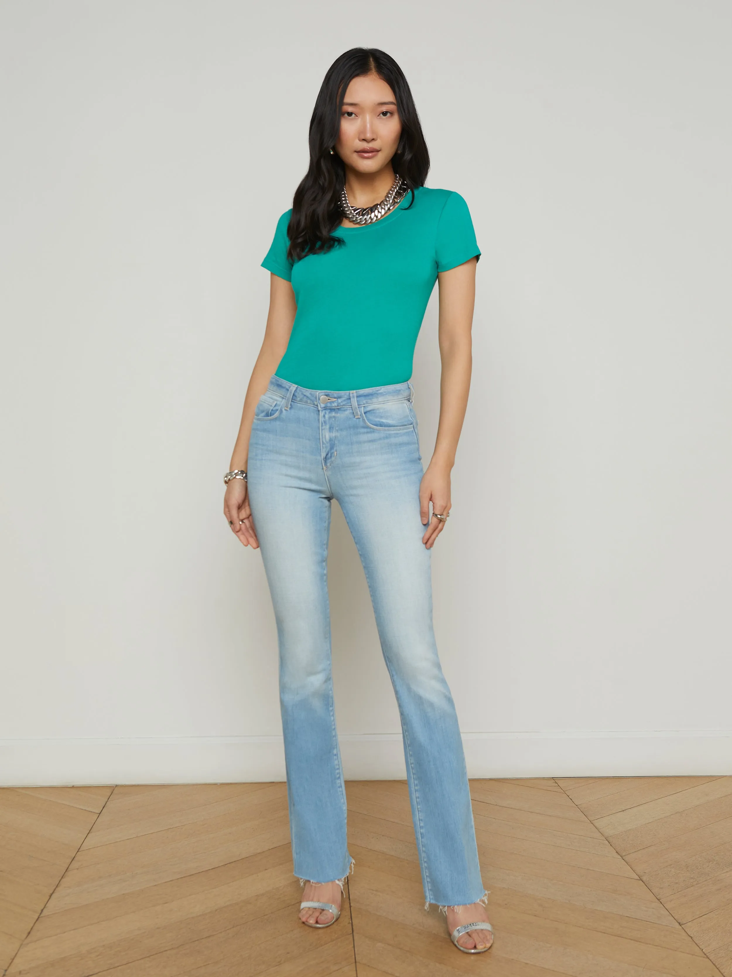 Cory Cotton Rundhals-Shirt
