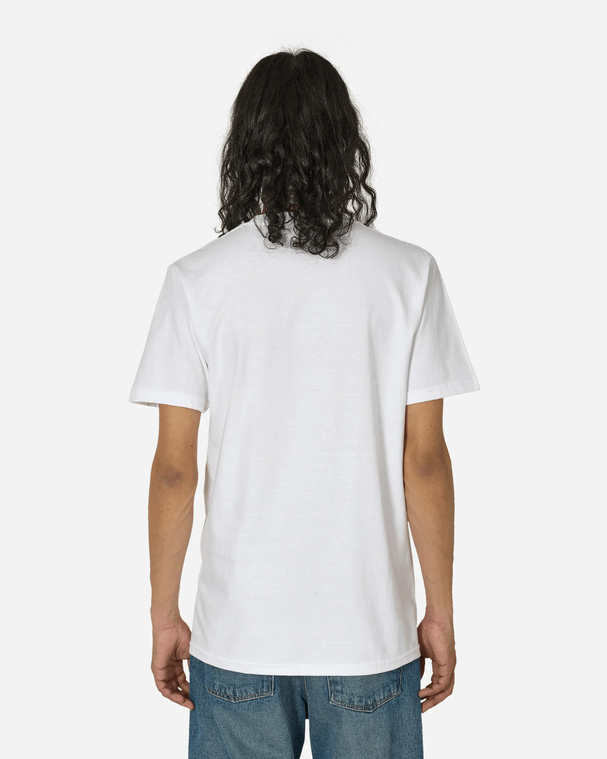 Gebogenes Logo T-Shirt Weiß / Grün