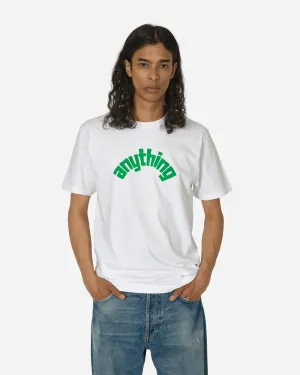 Gebogenes Logo T-Shirt Weiß / Grün