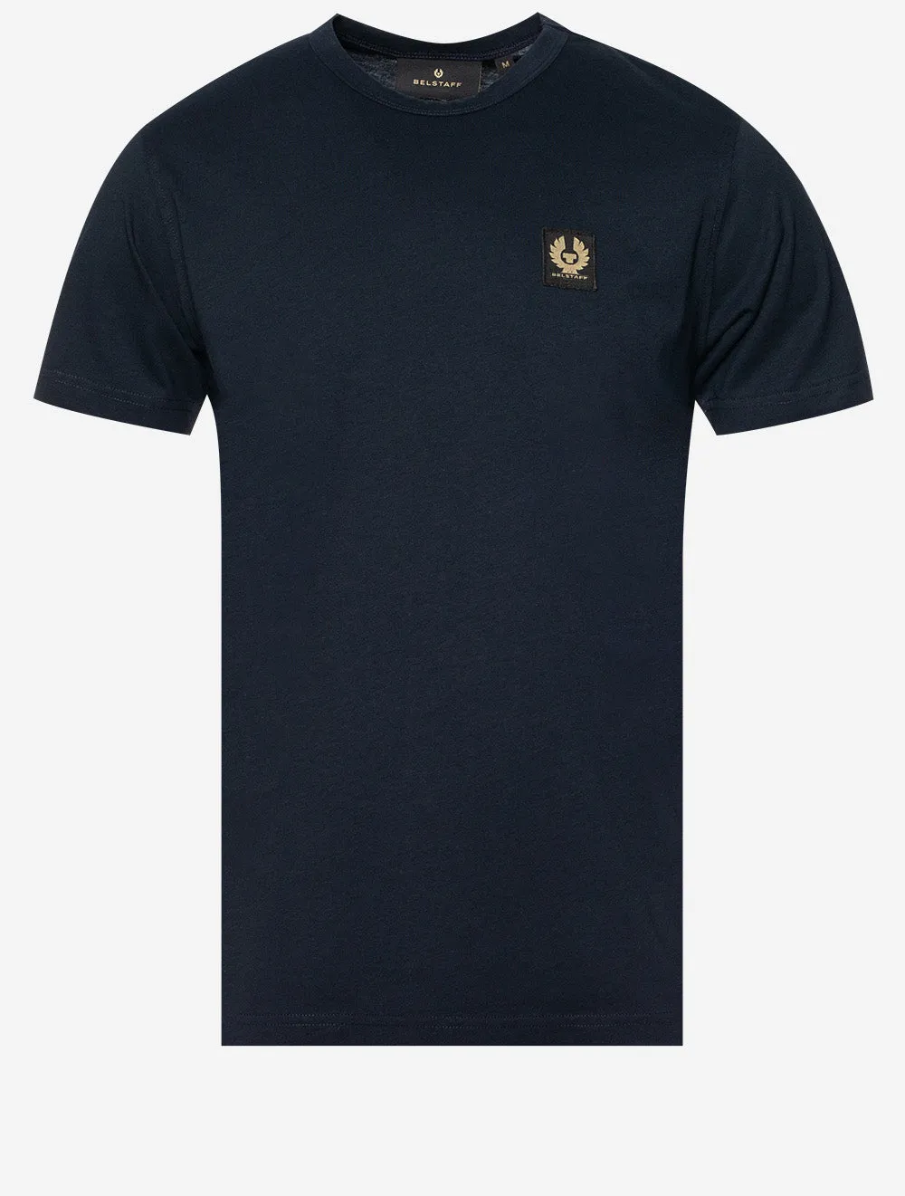 Gesprenkeltes Baumwoll-T-Shirt Dunkle Tinte