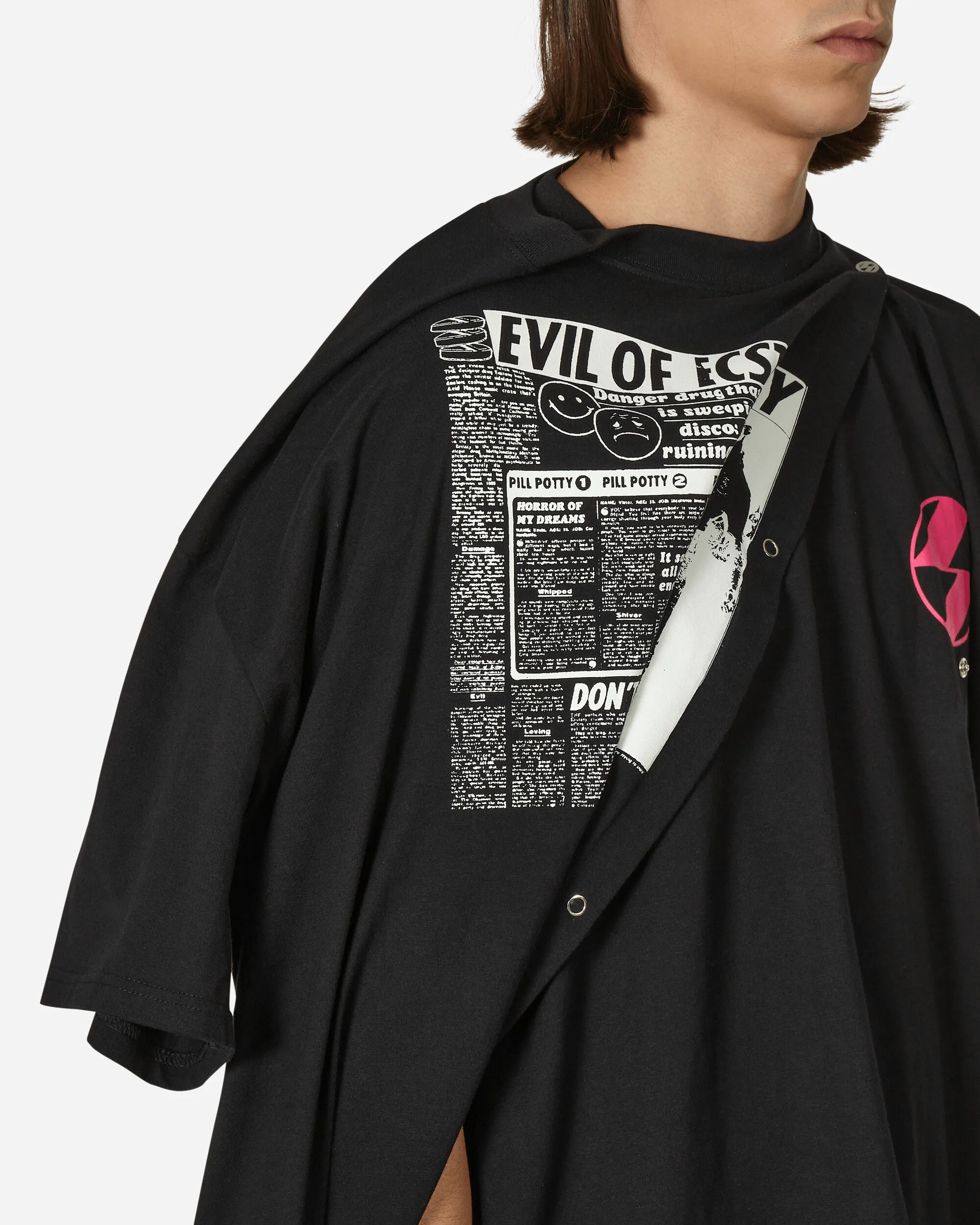 Disco Danger Layer T-Shirt Schwarz