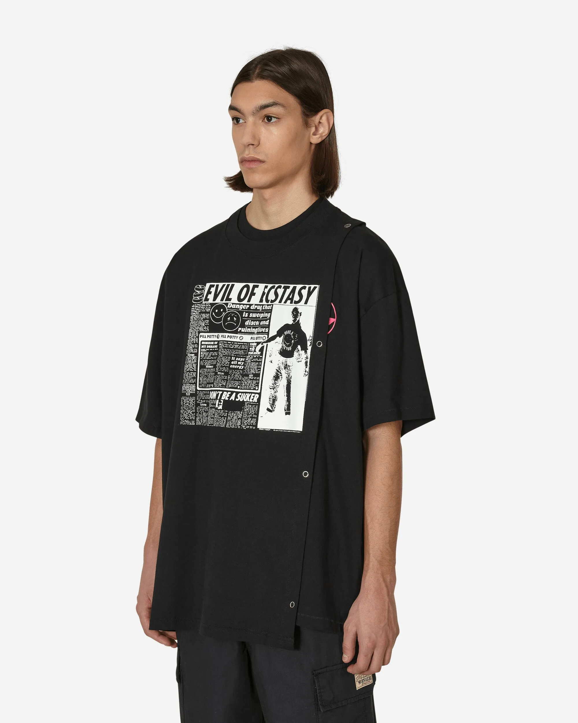 Disco Danger Layer T-Shirt Schwarz