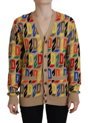 Dsquared2 Logo Langarm Damen Cardigan Damen Pullover (Secondhand)