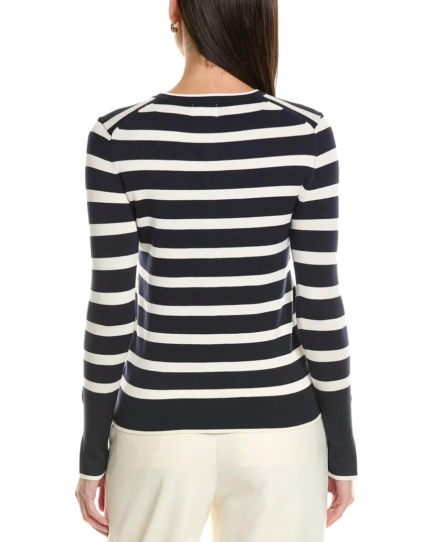 Elie by Elie Tahari Knopfstreifen-Cardigan