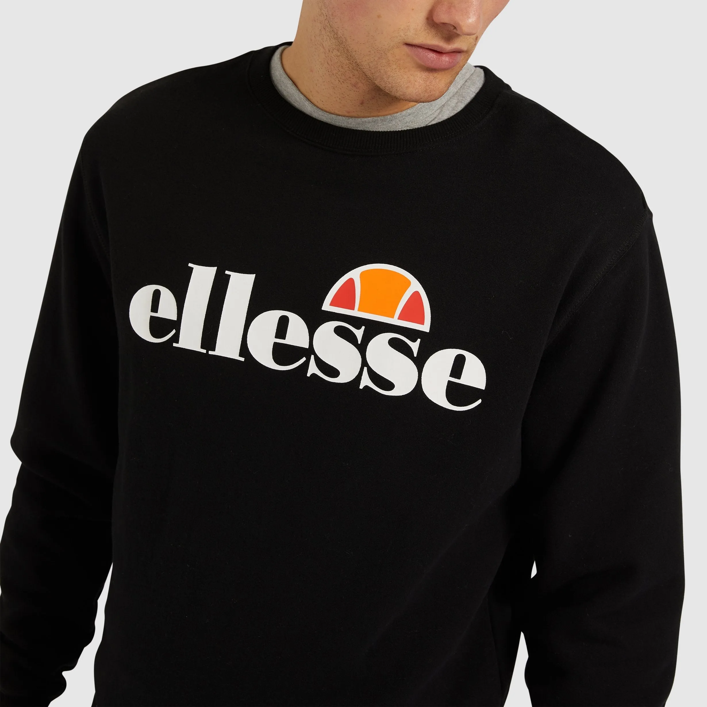 ELLESSE HERREN SUCCISO SCHWARZER SWEATSHIRT