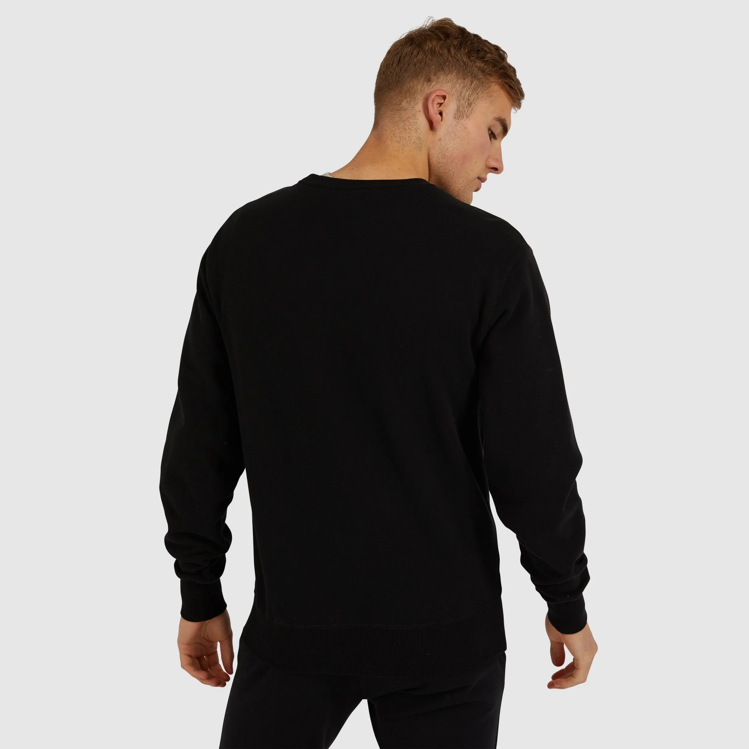 ELLESSE HERREN SUCCISO SCHWARZER SWEATSHIRT