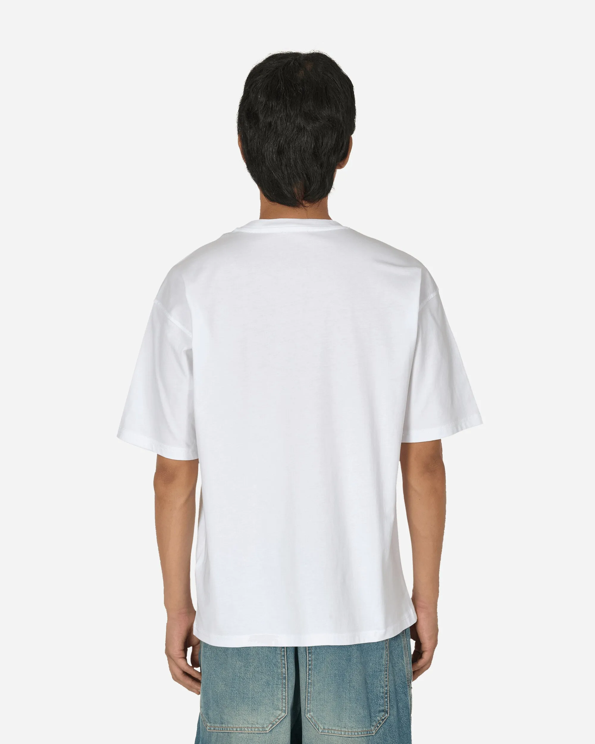 Besticktes D-Patch T-Shirt in Weiß