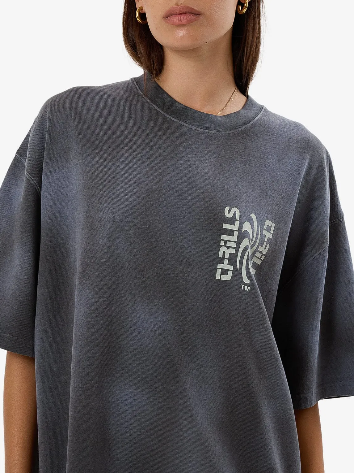 Firestarter Übergroßes T-Shirt - Merch Schwarz Verblassen