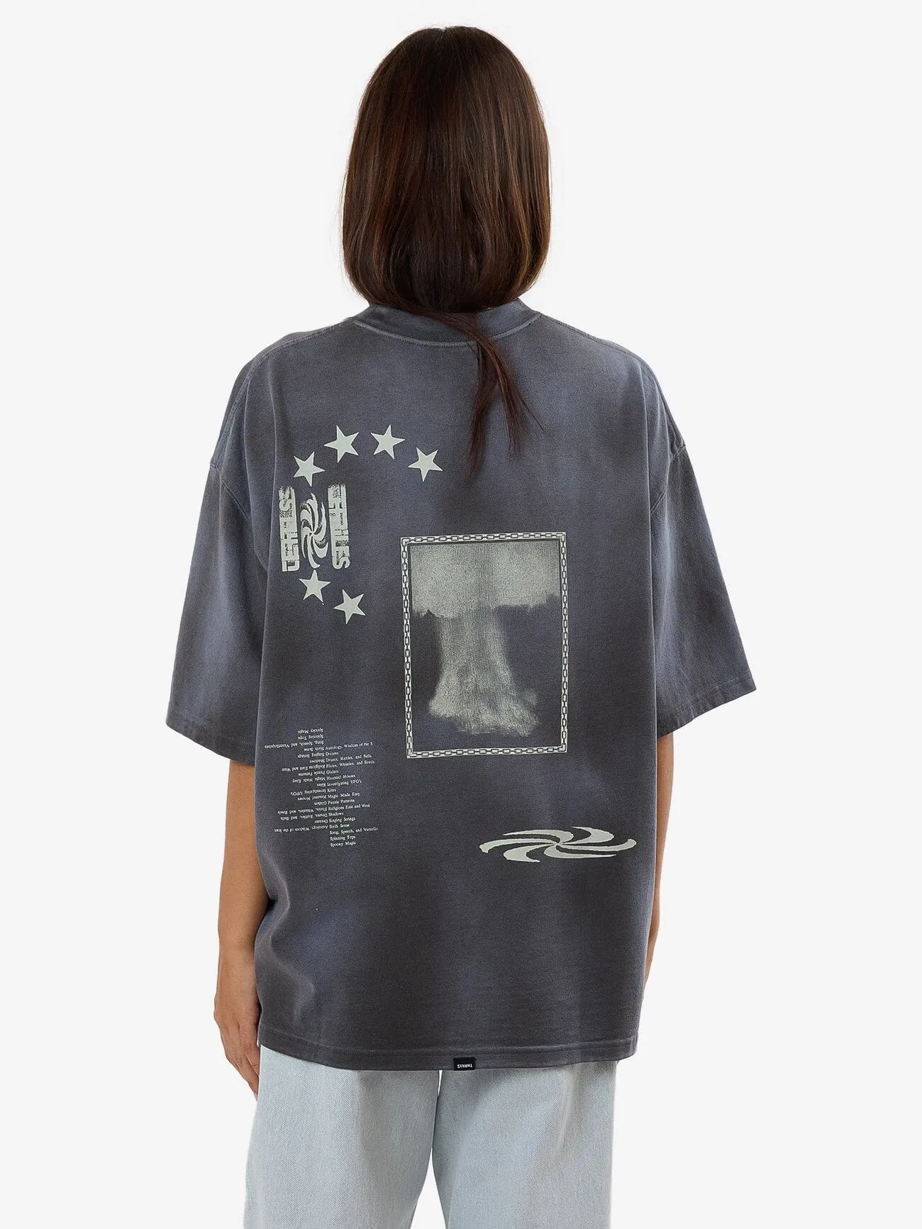 Firestarter Übergroßes T-Shirt - Merch Schwarz Verblassen