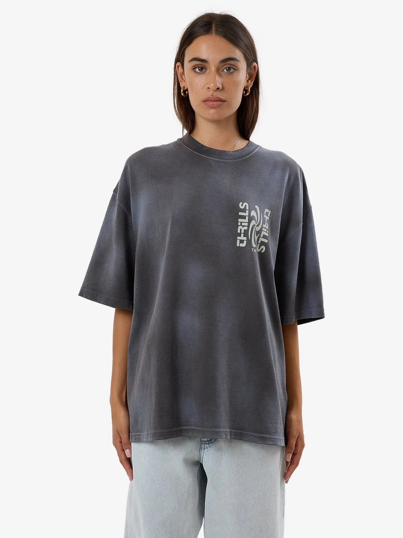 Firestarter Übergroßes T-Shirt - Merch Schwarz Verblassen