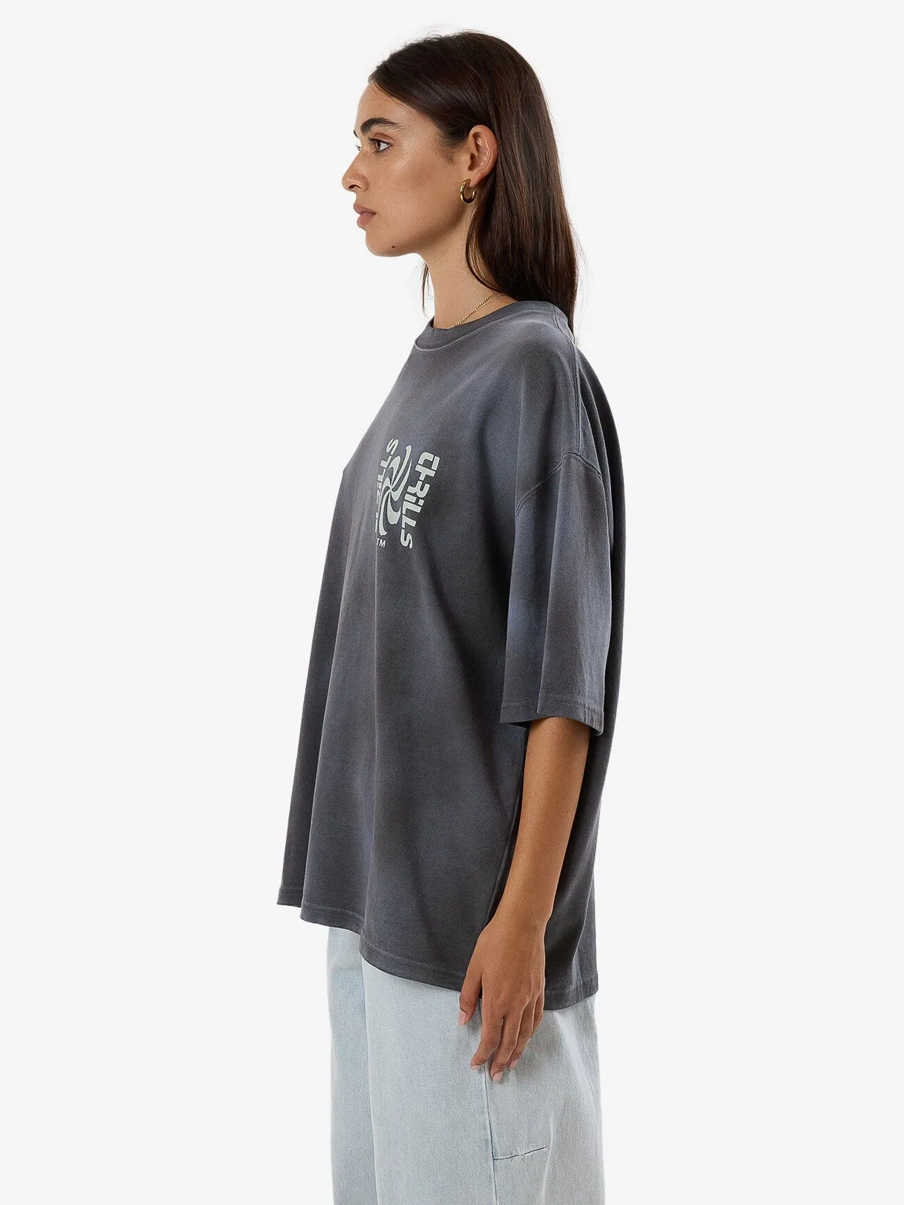 Firestarter Übergroßes T-Shirt - Merch Schwarz Verblassen